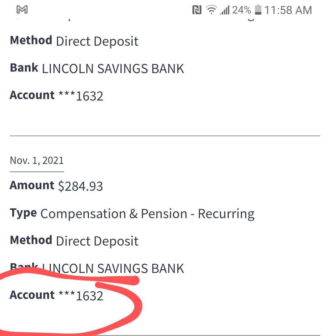manchee40's tweet image. My VETERAN&apos;S DISABILITY direct deposit has not shown up on my account. After I called the VA Benefits hotline they said its cause CASH APP CHANGED my ACCOUNT NUMBER, as it is not the same number listed on my profile. I need it fixed asap.