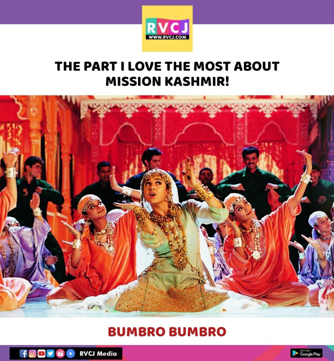 rvcjmovies's tweet photo. This song 😍 @Shankar_Live @JaspinderNarula @SunidhiChauhan5
#bumbro #missionkashmir #preityzinta #jaspindernarula #sunidhichauhan #shankarmahadevan #bollywood #bollywoodsongs #hindisongs #rvcjmovies https://t.co/InrtTSoqJU