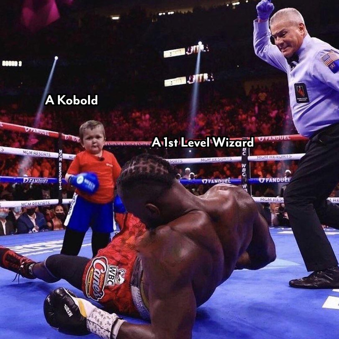 It's the luck of the dice, innit?

#dnd #dnd5e #ttrpg #dungeonsanddragons #dndbeginner #lfg #lfgm #lfdm