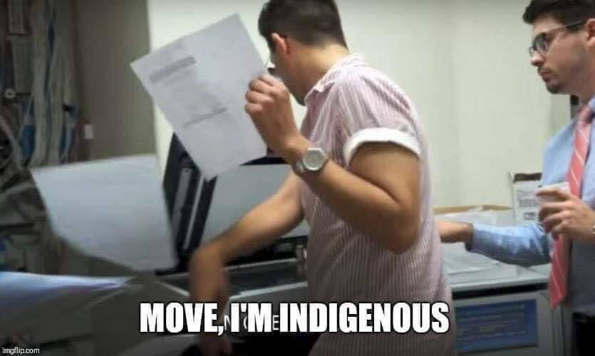 ssingerm's tweet photo. Me for all of Native American Heritage month: https://t.co/44e0JogomY