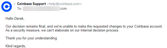 dbartley91's tweet photo. @helpline_desk @coinbase @CoinbaseSupport no thx bot. You already informed me there is "nothing" you can do. https://t.co/c0tn2sL6p4