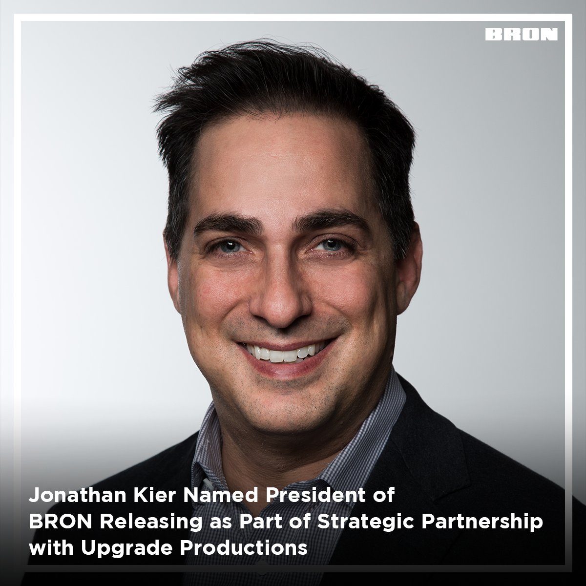 BronStudios's tweet photo. We’re thrilled to welcome Jonathan Kier to the BRON Studios team as President of BRON Releasing! We look forward to bringing more stories to life with our partners at #UpgradeProductions https://t.co/cr9cyu9Uq5
