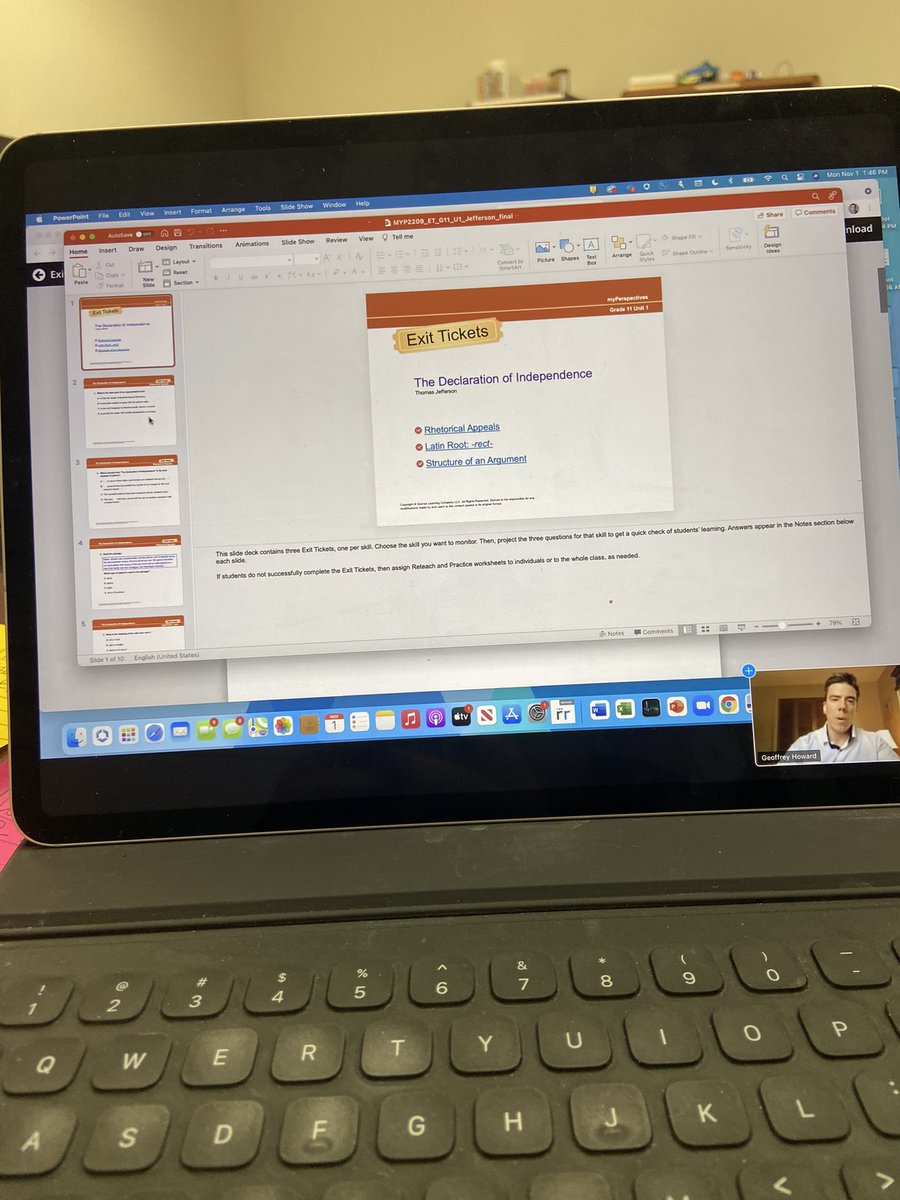 MeghanTeachout's tweet photo. ELA teachers are digging deeper this afternoon with @SavvasLearning My Perspectives. @VBHSNation #SDIRCPDDay https://t.co/hNpJhLHrYC
