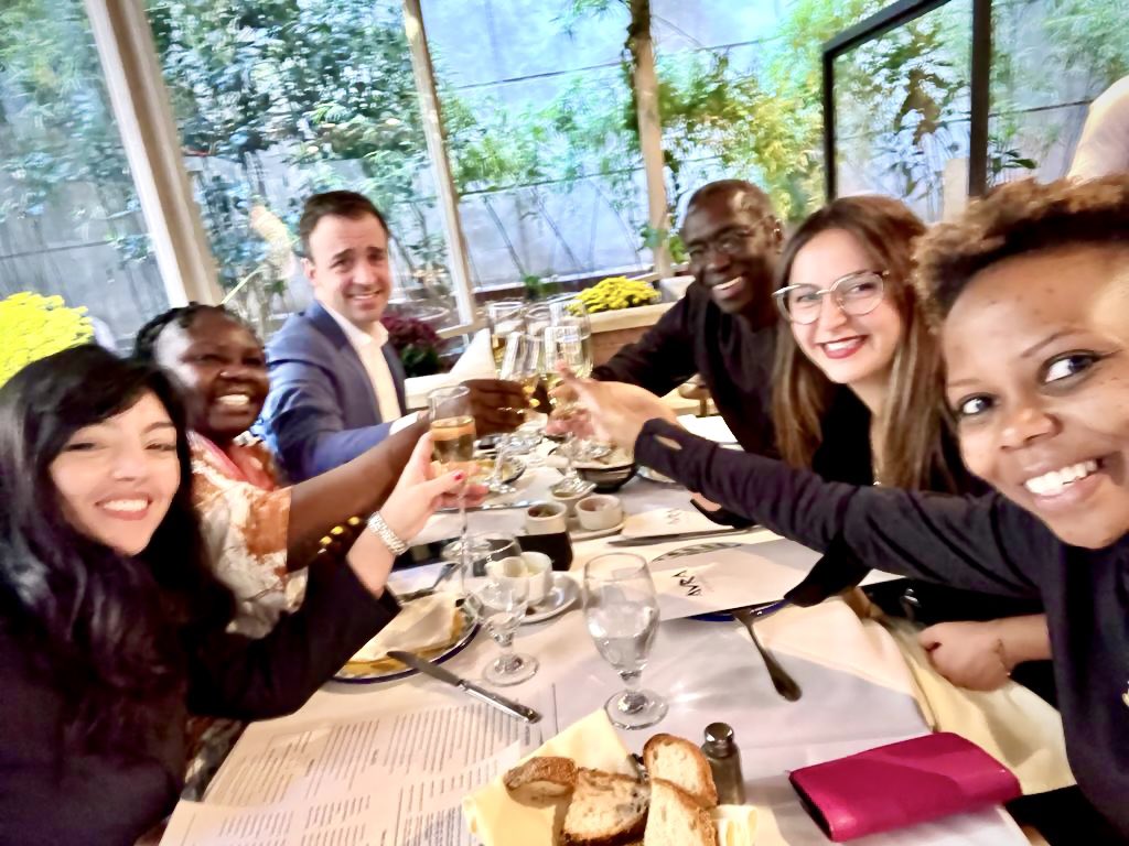 MarDieye's tweet photo. Celebrating our Sahelian Youth and the successful launch of #GenUSahel with @KevinJWFrey and our teams 🥳🥂 Cheers to a beautiful new adventure with inspiring young entrepreneurs, the private and public sectors and @_GenUnlimited 💪🏾🙌🏿 https://t.co/6BSAk5AUjh