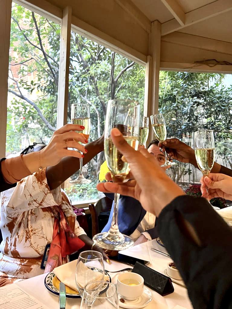 MarDieye's tweet photo. Celebrating our Sahelian Youth and the successful launch of #GenUSahel with @KevinJWFrey and our teams 🥳🥂 Cheers to a beautiful new adventure with inspiring young entrepreneurs, the private and public sectors and @_GenUnlimited 💪🏾🙌🏿 https://t.co/6BSAk5AUjh