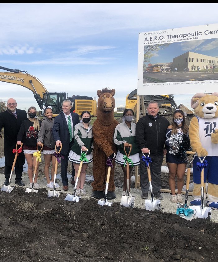 touliosedD's tweet photo. What a great day for the AERO Therapeutic Center Groundbreaking. A great facility for all students and community members for our surrounding area. #argopride #argocommunitystrong #theschoolofvictory https://t.co/j07ysFq52S