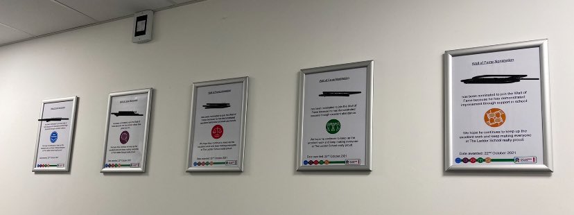 We welcomed students back today and we were able to share our #WallofFame names for the last half term, we were super proud of all the students efforts #welldone we couldn’t share all the names on social media but a copy of their certificate has been sent home 👍🏻