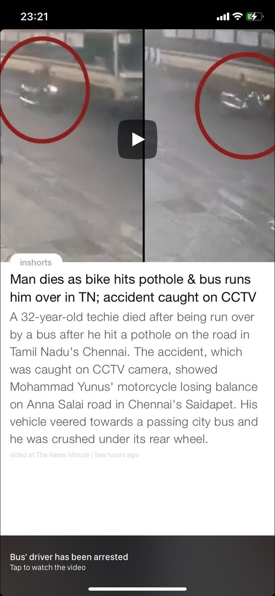 subodhpawar2's tweet photo. Why is driver arrested under penal code and not corporators @TOIChennai @chennaipolice_ @cpmgtamilnadu https://t.co/FEZuT1TiLy