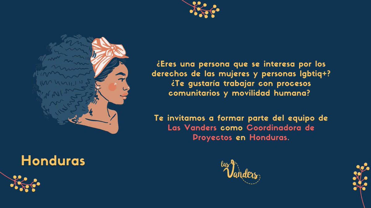 centro_Femin's tweet photo. #OportunidadLaboral

En @LasVanders abrieron una nueva convocatoria para proyectos en #Honduras 🇭🇳.  

👉🏽 Si te interesa conocer más detalles ingresa al link https://t.co/iNFWjx5lwo.  Último día 7 de noviembre https://t.co/kDyXWL3R0W