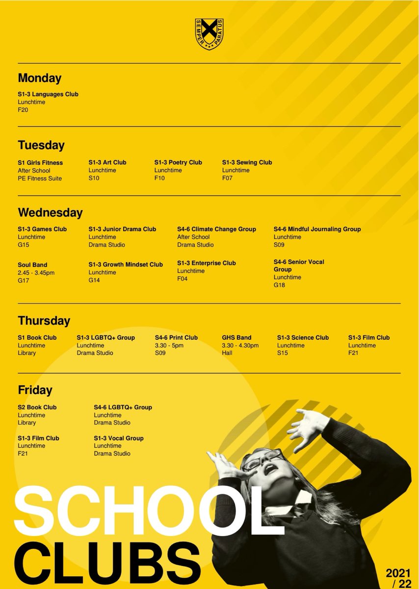 I’m a huge believer that you can get out of your school experience what you put in. Get involved, not all learning happens in the classroom. Meet others with the same interests as you. Have fun and join one of our clubs. <a href="/GrangemouthHS/">Grangemouth HS</a> #positivity #learning