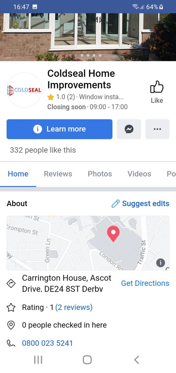 ChocChick's tweet photo. Be aware of using this company from Derby.  Taken our deposit in May. Supposed to have started August 9th 2021then 16th  then 24th, then end of October, then.. nothing.  To be told by the builders are not doing the work as COLDSEAL haven't been paying them. OVER TO YOU COLDSEAL😡 https://t.co/GquhbkH1Zz