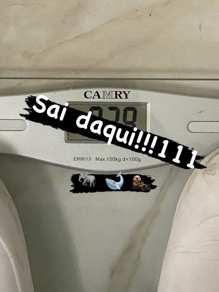 joaopaulolima's tweet photo. Poste foto sua em cima de uma balança
#scalechallenge https://t.co/xw7nMEY16C