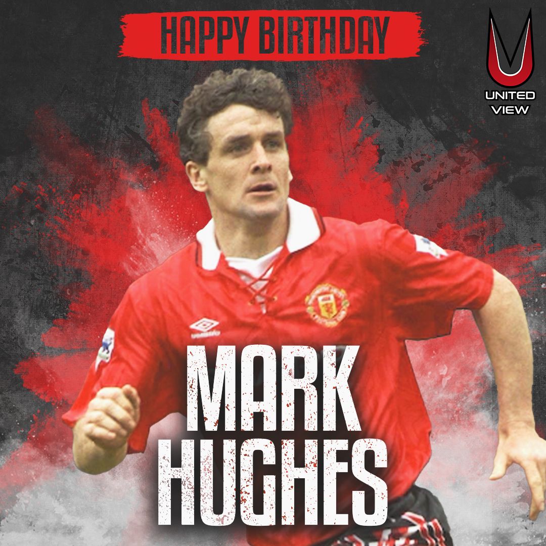 Happy birthday to Mark Hughes!

The former Manchester United forward turns 57 years old today.  