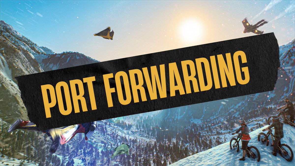 UbisoftSupport's tweet photo. Having a closed NAT type may cause connection issues when you plan to grind the slopes. Port Forwarding can help with this. Find the ports for #RidersRepublic in our FAQ.  👉 https://t.co/ut8JqpPsbH https://t.co/cgvKePySaJ