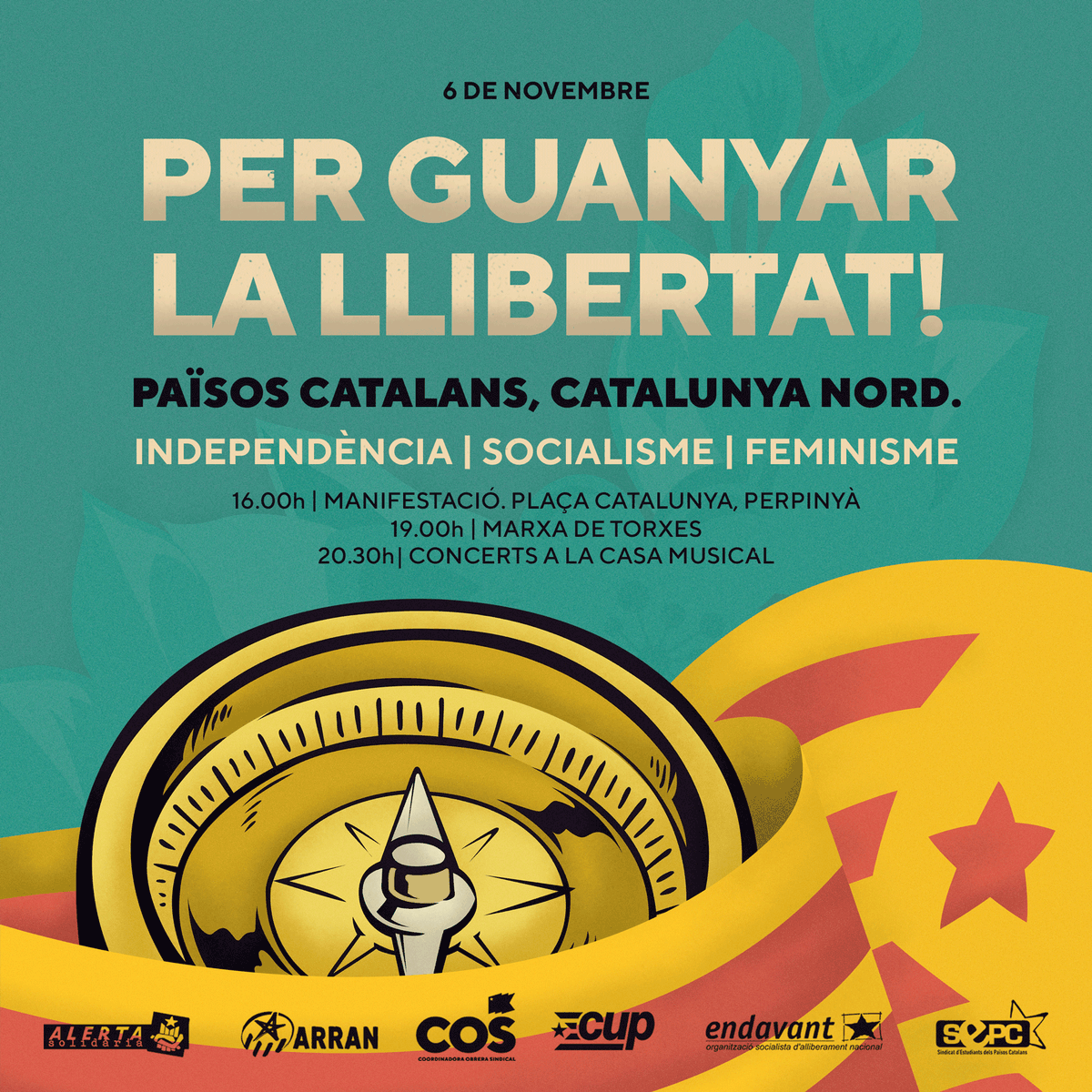 COSnacional's tweet photo. ✳️ #7N Aquest dissabte ens manifestarem pels carrers de #Perpinyà contra la metròpoli colonial i centralista que nos expulsa del nostre país i nos condemna a l'empobriment del monocultiu turístic. Defensem la terra, unim la classe!

🔗 https://t.co/iVijxK0D0d

#SemPaïsosCatalans https://t.co/gJOAVhvfR2