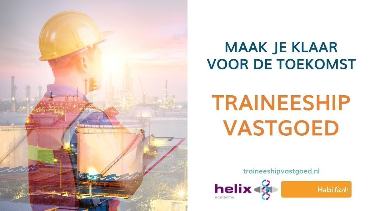 HabiTask en Helix Academy lanceren samen ons nieuwste project: traineeships in Vastgoedonderhoud!  Ben of ken jij een vastgoedtalent? Of zou je een trainee kunnen gebruiken in jouw organisatie? Lees meer. buff.ly/339cyMl