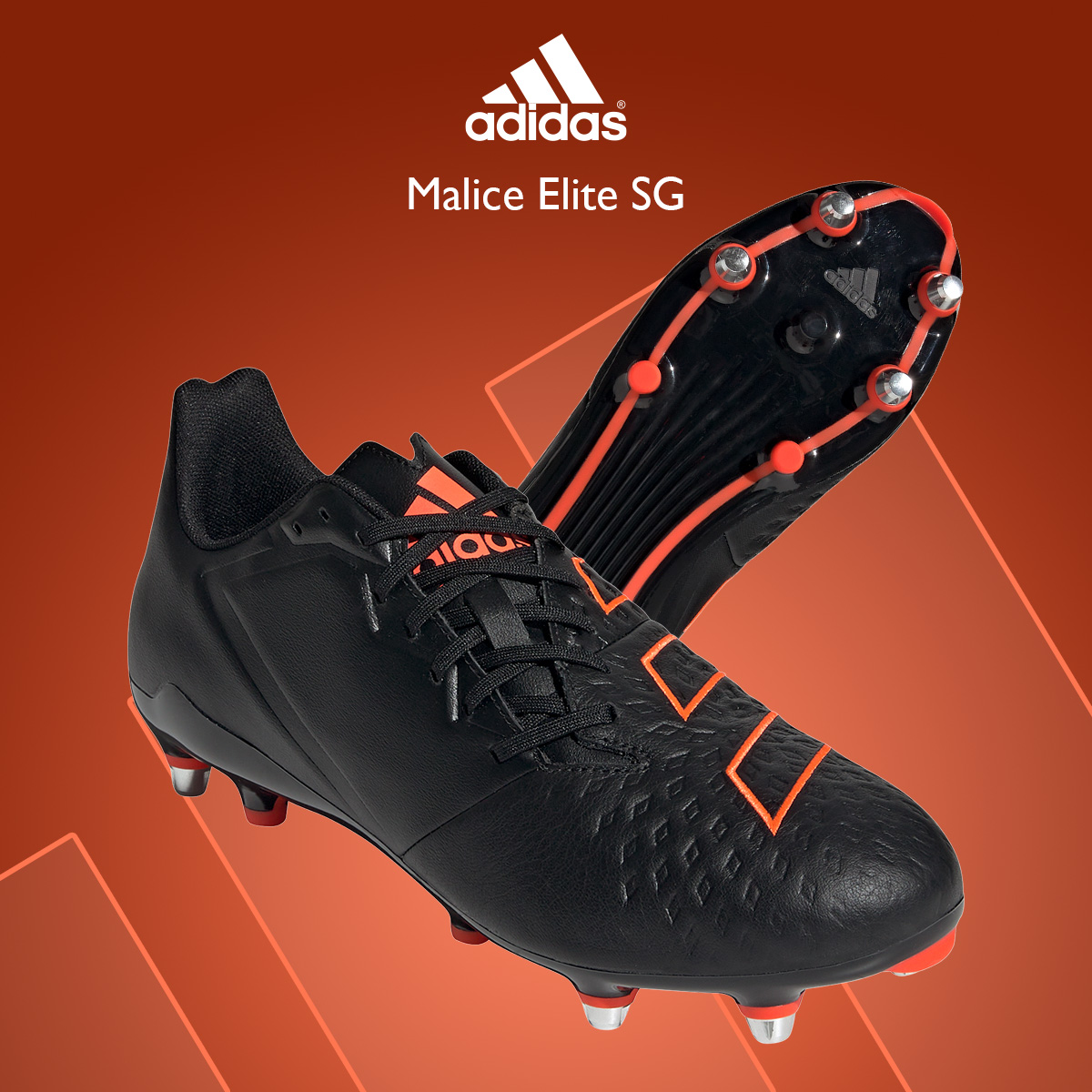Just Rugby on Twitter: "The Adidas Malice Elite SG gives you lace up for comfort, control and kicking accuracy. The Predator grip element with asymmetric provides control when kicking whatever