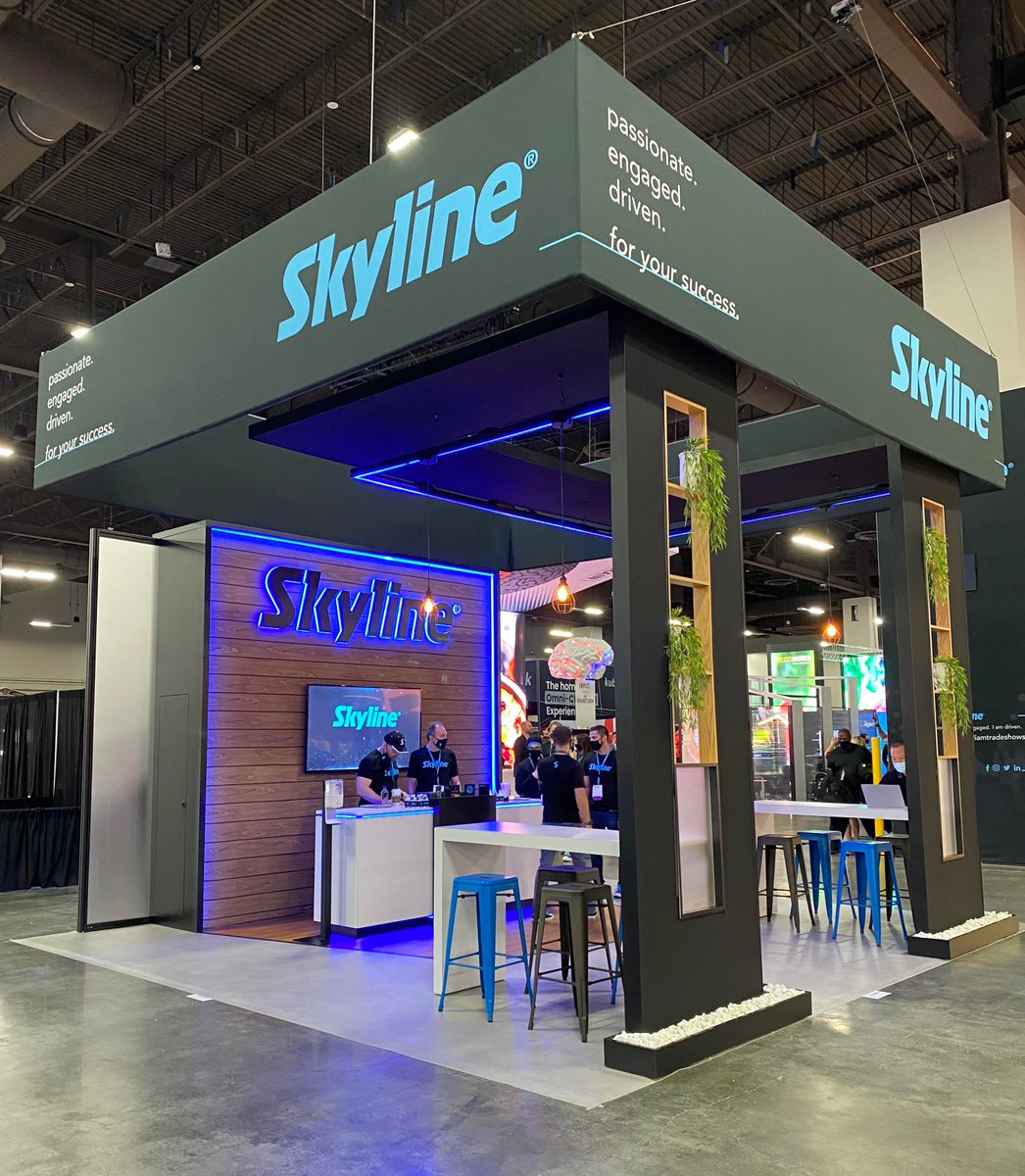 SkylineExhibits's tweet photo. Skyline is here and excited to see you in person at #EXHIBITORLIVE!  Stop by booths 1033 &amp; 1133 to see how we can help make your trade shows be a success.

Also, make sure to get a photo at our booth and use the hashtag #iamtradeshows!

#ImGoingLive #tradeshows #eventprofs https://t.co/SdwmncedZH