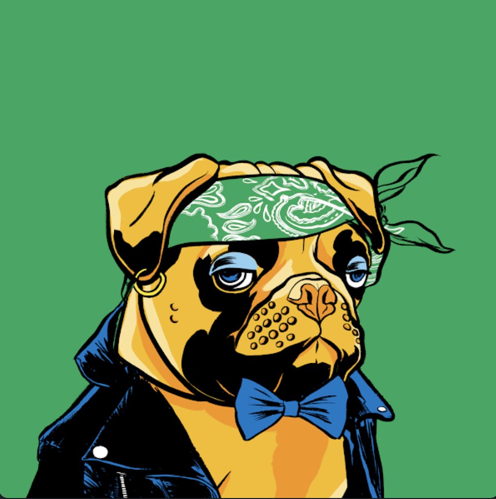 LukeCryptwalker's tweet photo. Newest addition to my #Thugpug crew, that fur is money #GoldGang 🤣🤑 https://t.co/lIDEHNgNWO