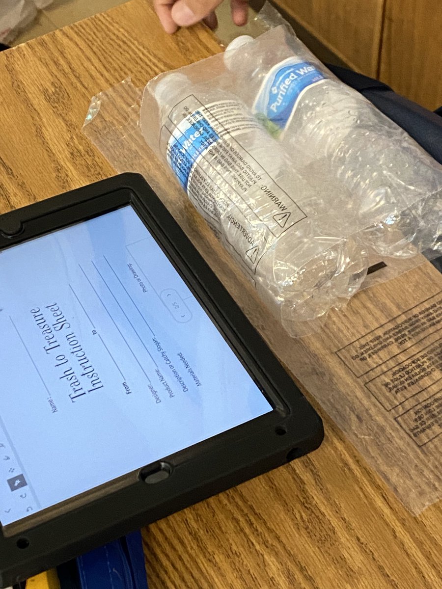 boschen4's tweet photo. Creating treasure from trash today.  What up cycles products are we making? @FountaindaleES #FDELearns @EllistarTara https://t.co/vyMPvGMbRW