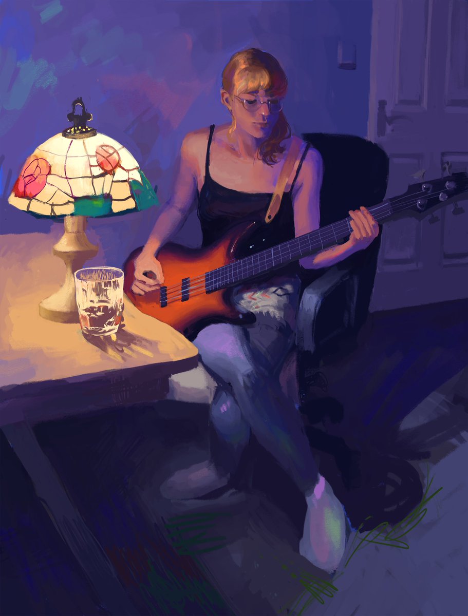 gh0st1ily's tweet photo. I drew miss @sylvirsylvir from life to practice color 💜 https://t.co/Ft9d8LxjvL