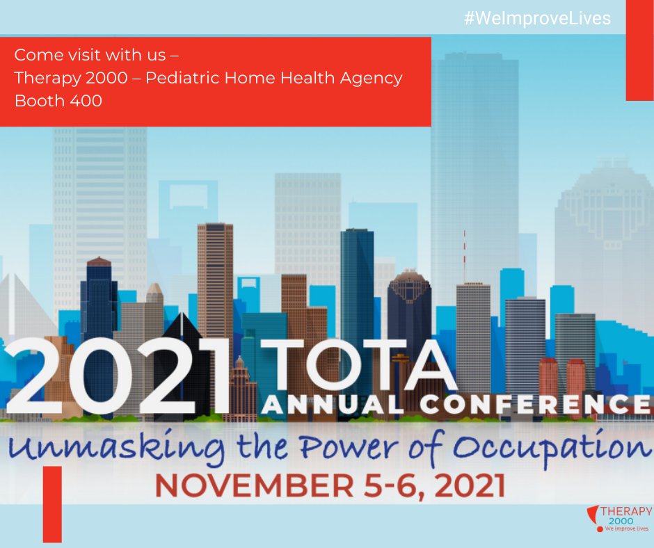 MyT2K's tweet photo. 📣Calling all of Texas's fabulous OTs! Join us at the 2021 TOTA Conference!  We would love to meet you at booth 400!

#WeAreT2K https://t.co/ECqqTkJqfA