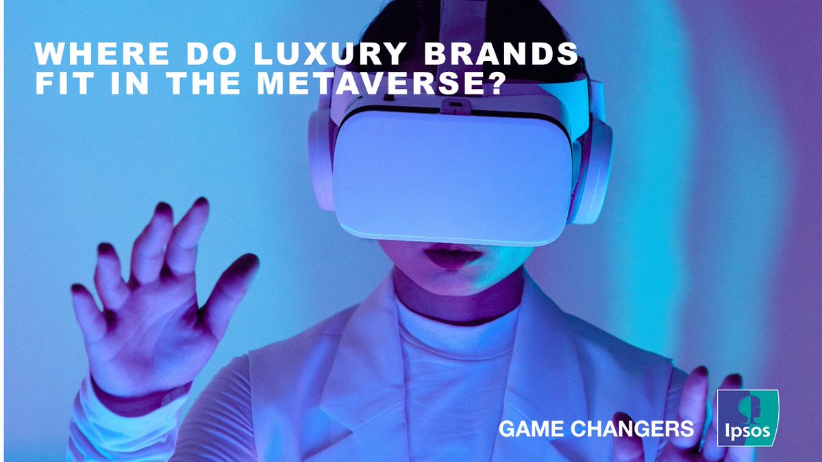 Ipsos's tweet photo. Where do luxury brands fit in the metaverse? Across the  Web 3.0, NFT studios are building followings of collectors eager to get in on the latest internet-based, blockchain-built trend with the goal of building value &amp; wealth in a newfound market. 
More👉 https://t.co/3eZRsW6cvU https://t.co/D3DJPvjRmj