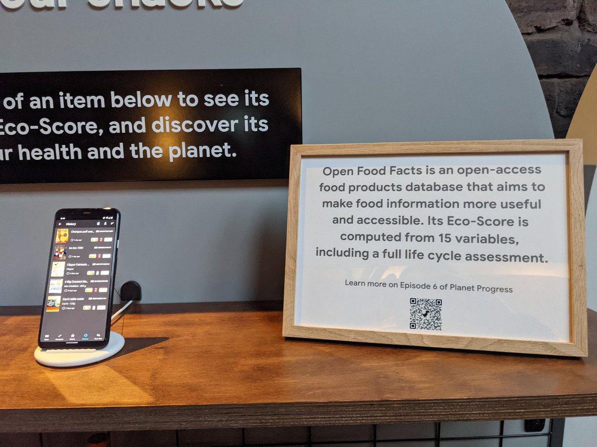Teolemon's tweet photo. @FryRsquared your #PlanetProgress podcast about @OpenFoodFacts and the #EcoScore is being featured at #COP26 #COP26Glasgow 🙂 https://t.co/3gS2RlnMGN