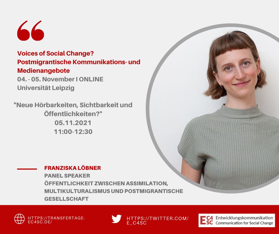 Wir freuen uns auf einen spannenden Einblick in das Thema „Öffentlichkeit zwischen Assimilation, Multikulturalismus und postmigrantische Gesellschaft“ von Franziska Löbner.