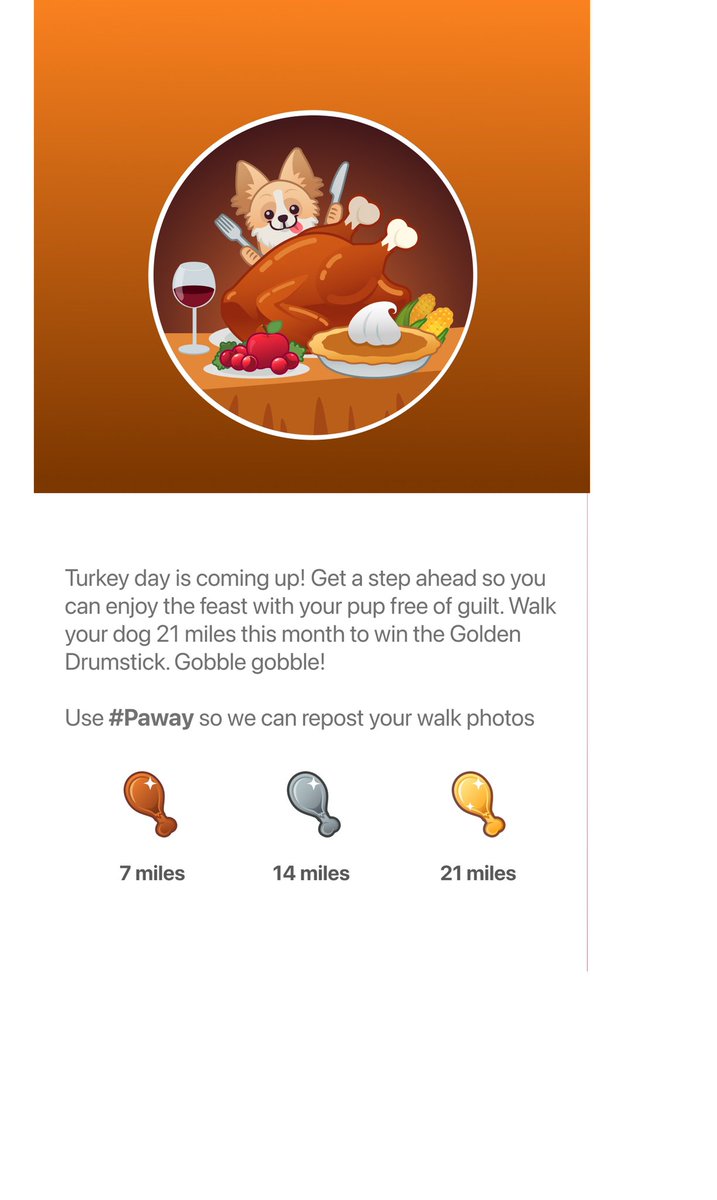Paway_App's tweet photo. Happy November. Time to get ready for the Turkey Trott. #November1st #November #turkeytrott #paway https://t.co/WXkaZz4NC8