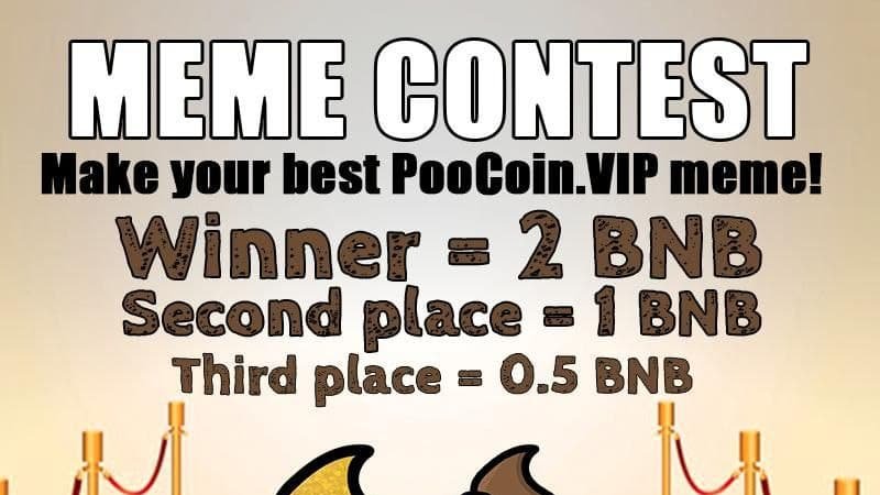 Join us and win some cash! 🔥💩

t.me/pooviptoken

#BSC #ALTCOIN #POOCOIN #VIP