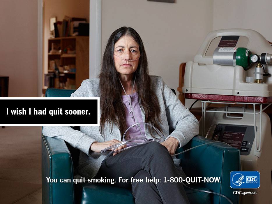 ncdhealth's tweet photo. Becky started smoking cigarettes in high school and now suffers from chronic obstructive pulmonary disease (COPD). This COPD Awareness Month, make a plan to quit smoking and reduce your risk for respiratory diseases. #CDCTips #NEQuitline https://t.co/gm20Am2VgY