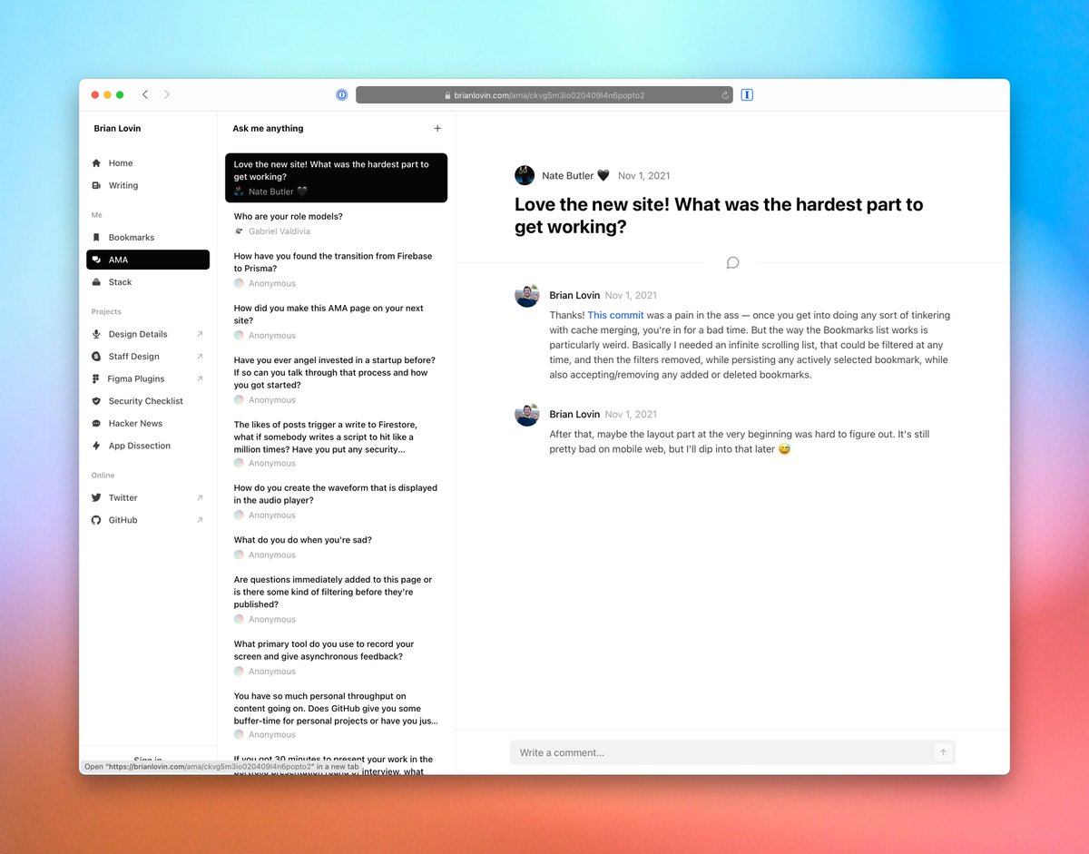 Brian Lovin tweet media