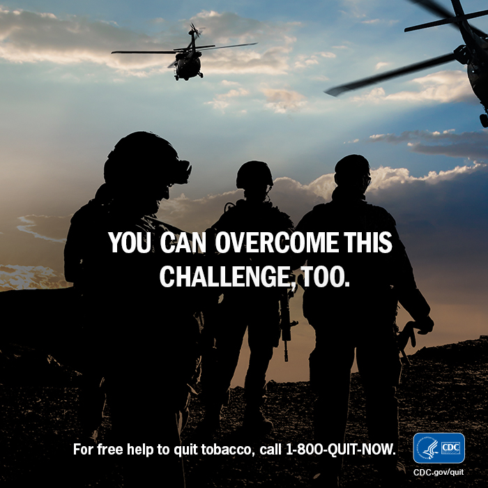 ncdhealth's tweet photo. Veterans know when facing a challenge, having a plan, a team and the right tools are important. It’s the same thing when quitting tobacco. Call 1-800-QUIT-NOW to find the right tools for you. #VeteransDay #ThankYouForYourService #NEQuitline https://t.co/rFo2W2yZuY