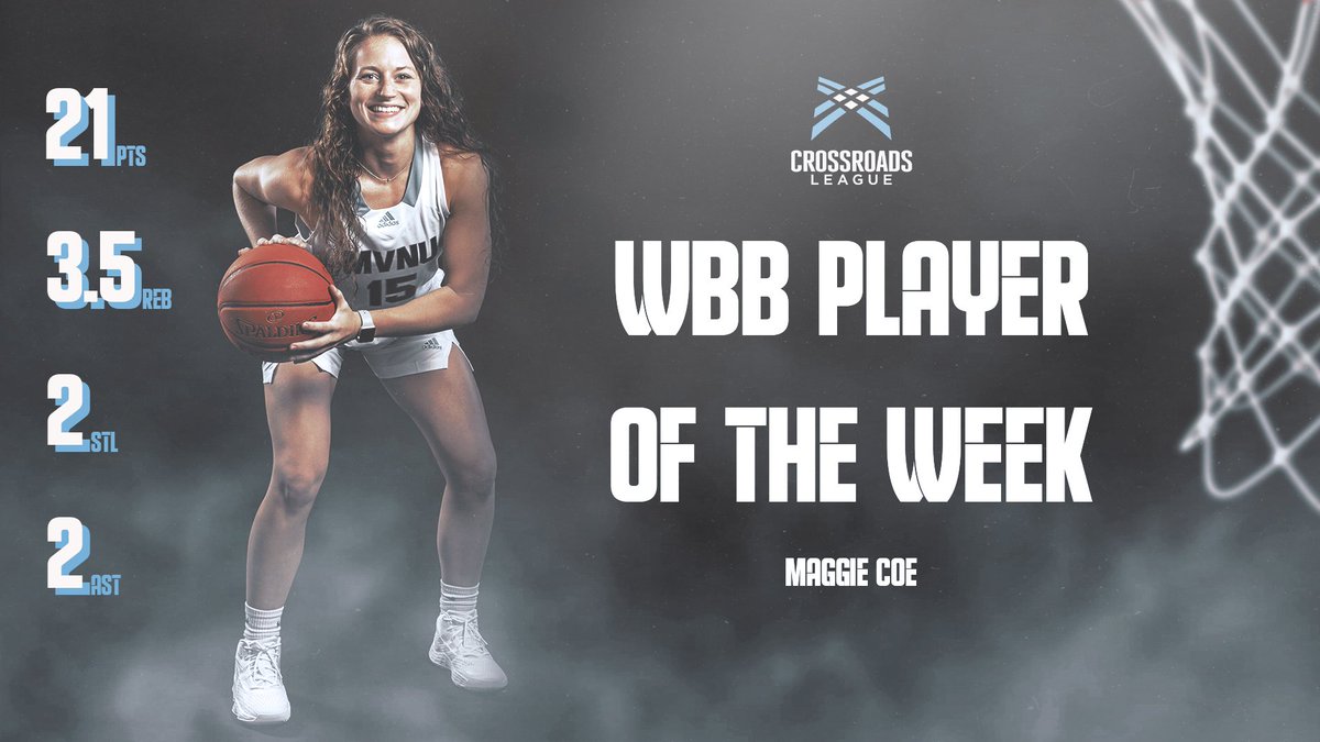 Women's Basketball: Coe Named Crossroads League Women's Basketball Player of the Week
 - mvnucougars.com/article/3799