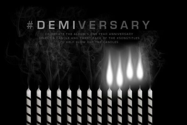 lonelyzfix's tweet photo. lembrei também do traumático #Demiversary, aniversário de 1 ano do Demi e a gente tinha que apagar as velas usando a # com o nome das músicas do álbum https://t.co/X1mISYJyFC