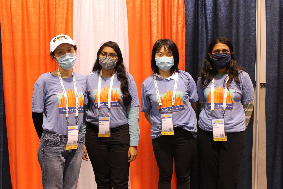 INFORMS's tweet image. Thanks to the many Student Volunteers who help make the INFORMS Annual Meeting a success! Visit our Flickr page to enjoy more photos from #INFORMS2021. bit.ly/3myVMkr