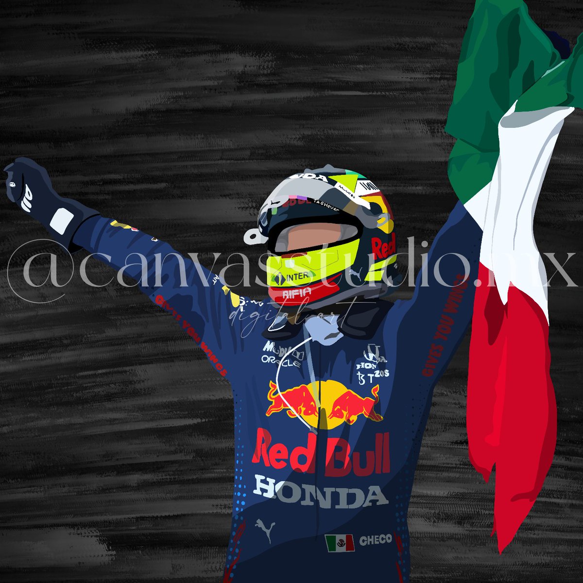 canvasstudio_mx's tweet image. It&apos;s Race Week 🎉 In honor of the @mexicogp 🇲🇽 this week, we have Checo Pérez in Bakú
Place your order through our DMs 💌