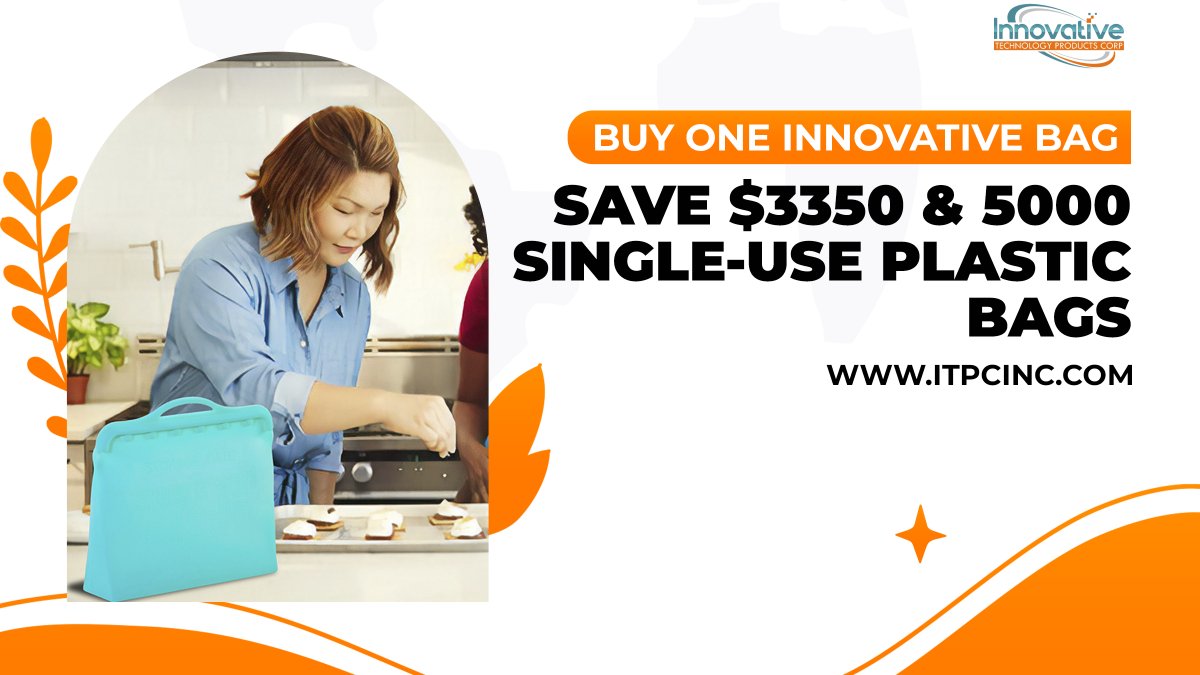 InnovativeCorp's tweet photo. Buy one innovative bag, save $3350 and 5000 single- use plastic zip closure bag.

#greenpeace #plasticpollution #plasticfree #saveouroceans #savetheplanet #ecofriendly #stopplastic #vegetables #fruits #ovensafe #microwavesafe #sousvide #sousvidecooking #cooking #highgradesilicone https://t.co/3YxeBZusp6