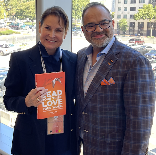 Thrilled to have met Piyush Patel at the #eonerve event in DC. An inspirational story and a great book to read on corporate culture. Thanks Piyush!!!