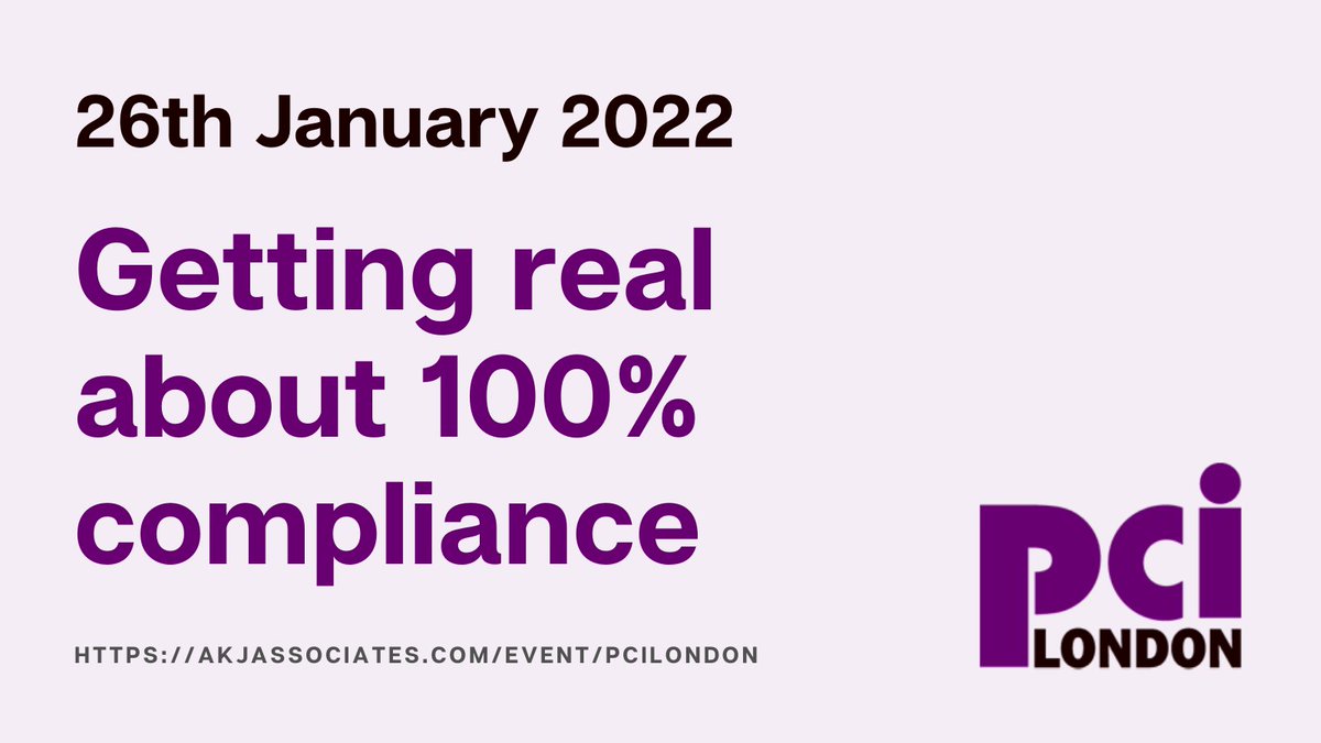 PCI_London's tweet photo. “If you are serious about PCI DSS this is the place to be” - PCI London returns in person, January 26!

Join us, our fab speakers, and a highly senior audience of your peers for a high-energy day of learning, networking and exchange 👇

https://t.co/aIcZl9qbsw https://t.co/Jn4Jx1q9iG