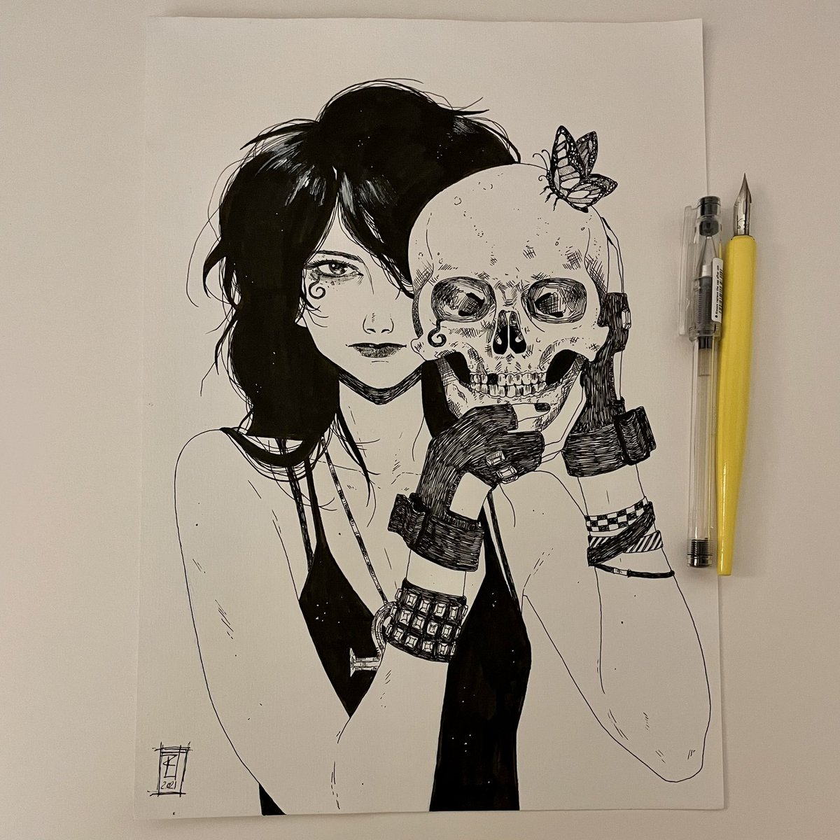 zoethorogood's tweet photo. Commissions open for pick up from Thought Bubble! Here be an example piece. https://t.co/aJrFnHCzX9 https://t.co/IMCEZAncBy