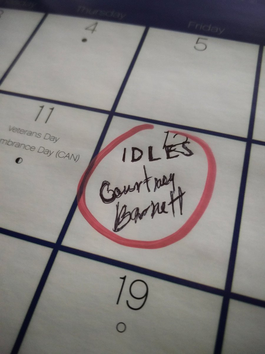WiLLoW696's tweet photo. Eargasm on November 12th. #Crawler and #ThingsTakeTimeTakeTime @courtneymelba 💚 @idlesband 💜 https://t.co/0i1xwamxVI