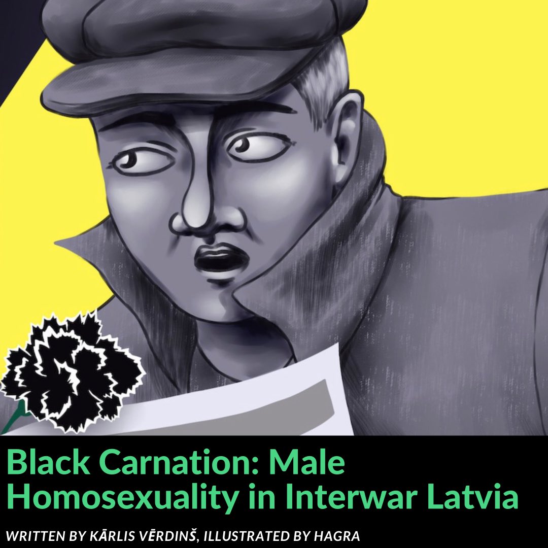 Arts_Everywhere's tweet photo. In Latvia, the black carnation is much more than a flower. Kārlis Vērdinš traces the symbol from private gay gatherings to tabloid scandals to contemporary pride. - https://t.co/1Zl7Dxd8cN #language #queerness #blackcarnation @dukts https://t.co/c5wuG2zitu