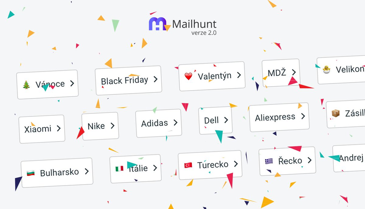 mailhuntcz's tweet photo. Představujeme verzi 2.0 a otevíráme zcela novou kapitolu naší služby. Mailhunt získává umělou inteligenci a představuje upgrade kolekcí, kde již nyní najdete inspiraci pro vánoční rozesílky + desítky dalších populárních témat.

#startups #AI #machinelearning #SaaS #marketing https://t.co/EZA37HjA4x