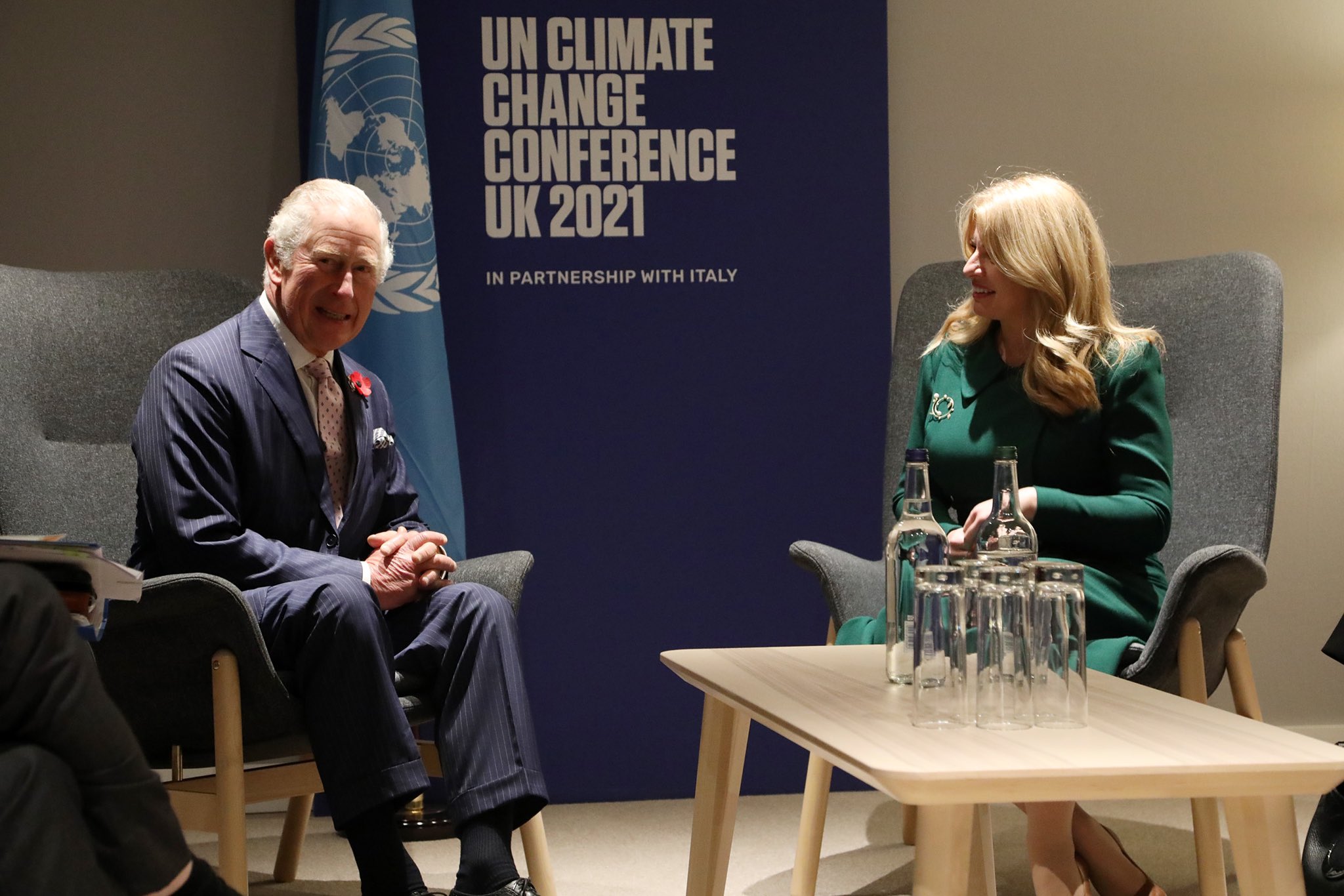 Zuzana Čaputová on Twitter: "At #COP26, we talked with The Prince of ...