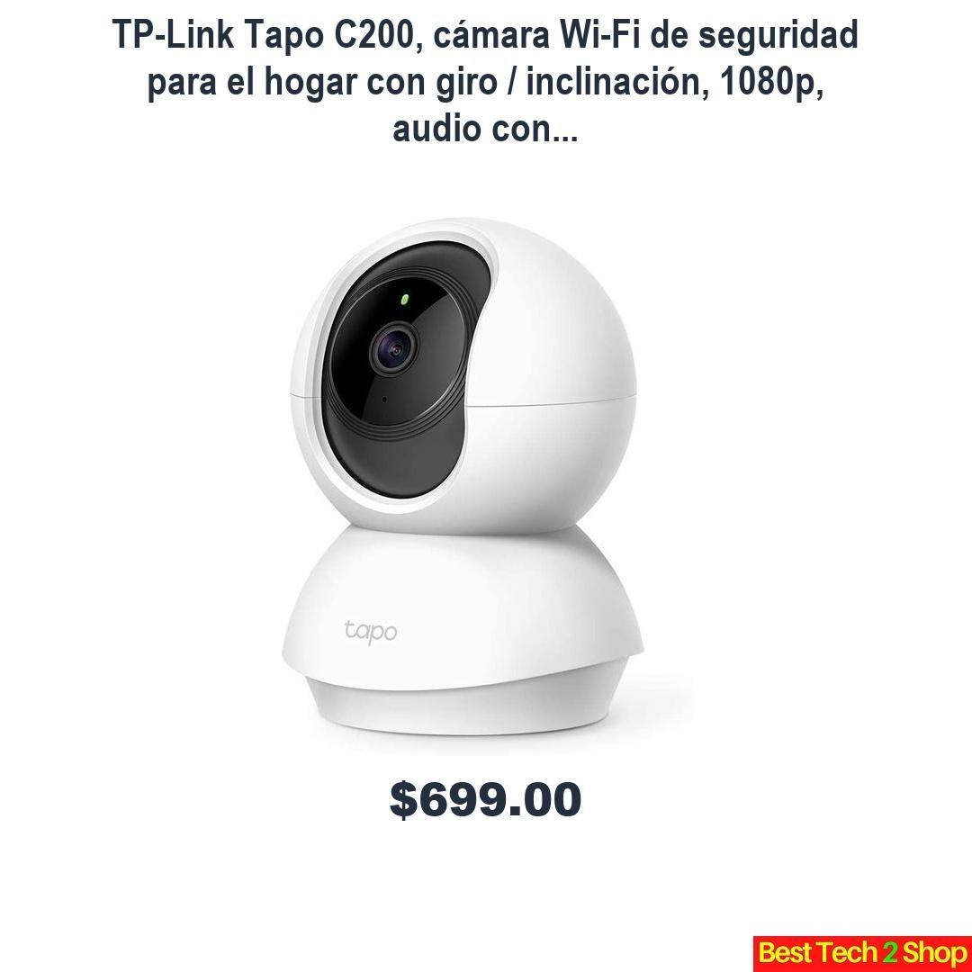 BestTech2Shop's tweet photo. TP-Link Tapo C200, cámara Wi-Fi de seguridad para el hogar con giro / inclinación, 1080p, audio con... https://t.co/uHTCgI4I5n https://t.co/CHjtwQqmES