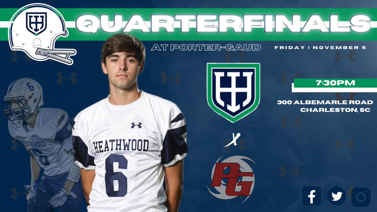 AthleticsHHES's tweet photo. Playoff Week for #HighlanderFB!
@HeathwoodFB will travel to Charleston on Friday, November 5th for a 7:30 matchup with @PGCycloneSports in the SCISA AAA Quarterfinals!
Tickets will be $9 for Adults, and $5 for Students on Friday night! #GoHall๐ก๏ธ https://t.co/KYLAdzpUWR