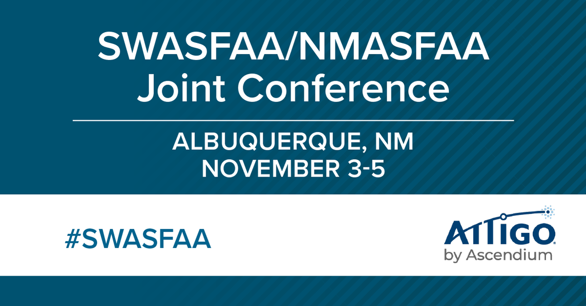 AttigoSuite's tweet photo. Weβre excited to connect with fin aid professionals at the 2021 @swasfaa & #NMASFAA Conference on 11/3-5! Weβll be sharing how we can help your students reach their goals by delivering the right support at the right time.
πππ https://t.co/IGu3dGdegl
#SWASFAA #StudentSuccess https://t.co/0rXwaDLIum