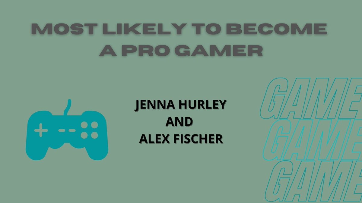 Mesmerizing us with their thumb to eye coordination are Jenna Hurley and Alex Fischer, our Most Likely to Become Pro Gamers!